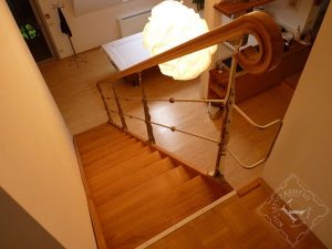 Inox ograja s kovanimi detajli